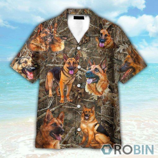 German Shepherd Button’s Up Shirts, Hawaiian Shirt