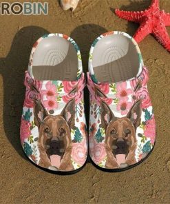 German Shepherd Dog Flower Crocs For Dog Love