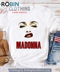 Graphic Madonna Face Tshirt, Young Madonna Unisex Shirt, The Celebration Tour 2024 Madonna Unisex Shirt