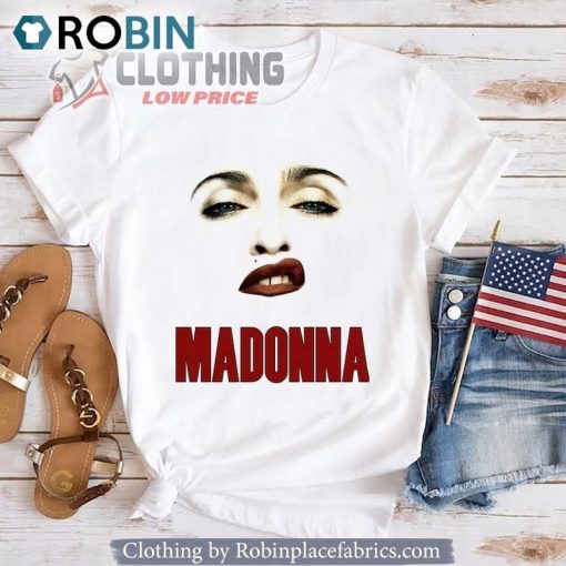 Graphic Madonna Face Tshirt, Young Madonna Unisex Shirt, The Celebration Tour 2024 Madonna Unisex Shirt