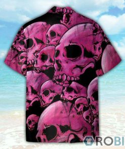 Graphic Purple Skull Hawaiian Shirt