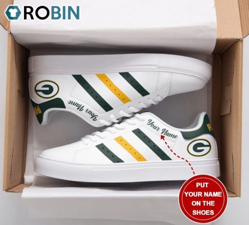 Green Bay Packers New Design Football Custom Name Stan Smith Sneakers