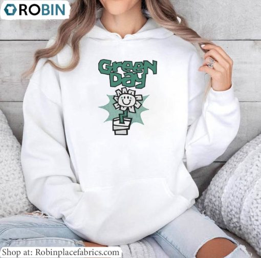Green Day Kerplunk Flower Vintage Sweatshirt , Fantastic Green Day Dookie Shirt Long Sleeve