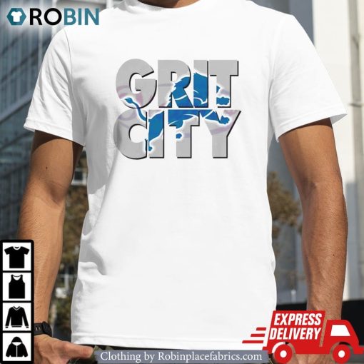 Grit City Detroit Lions Football Nfl Shirt