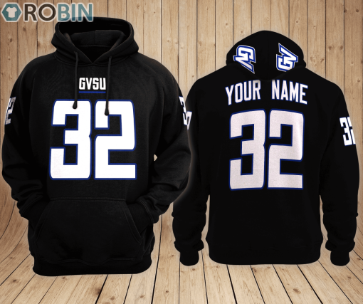 GVSU Football Hoodie Custom Name and Number