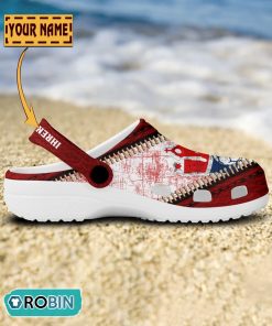 Handball Sport Verein Hamburg Leather Zip Design Crocs Shoes