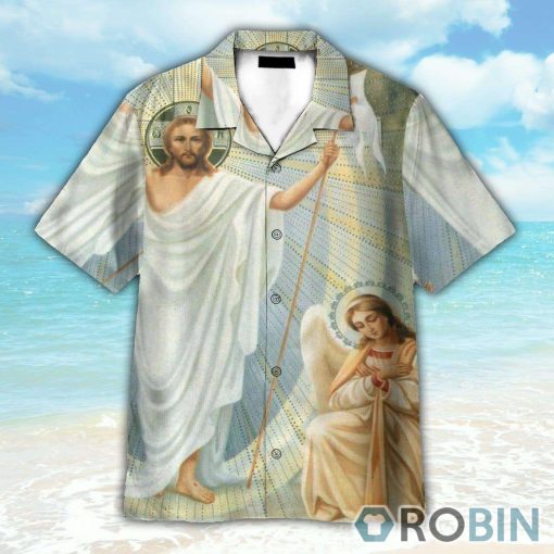 Happy Easter Sunday Jesus Is Risen Christians Hawaiian Shirt