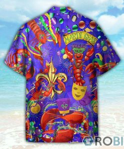 Happy Mardi Gras Shrimps Hawaiian Shirt