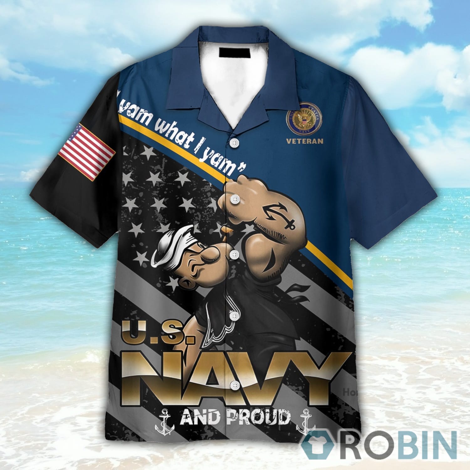 Happy Memorial Day US Navy And Proud Veteran Hawaiian Shirt