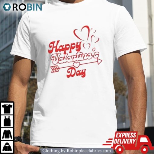 Happy Valentines Day Hearts Arrow Shirt