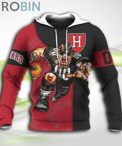 Harvard Crimson NCAA Hoodie Football Go On