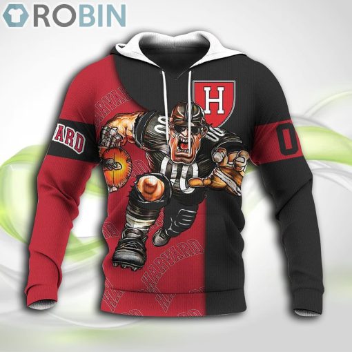 Harvard Crimson NCAA Hoodie Football Go On