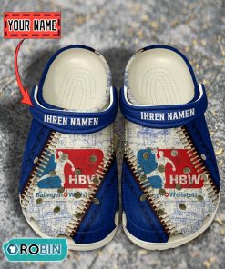 HBW Balingen-Weilstetten Leather Zip Design Crocs Shoes