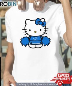 Hello Kitty Detroit Lions Cheerleader Shirt