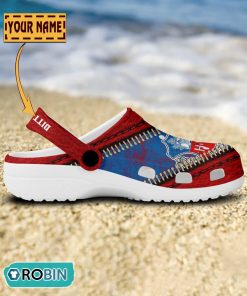 Helsingborgs IF Leather Zip Design Crocs Shoes