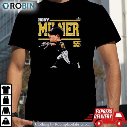 Hoby Milner Milwaukee Cartoon Baseball Signature Shirt