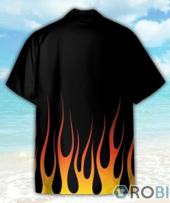 Hot Rod Flame Stencils Cosplay Costume Hawaiian Shirt
