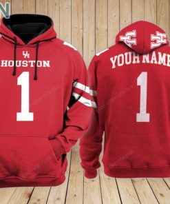 Houston Cougars football Hoodie Custom Name and Number