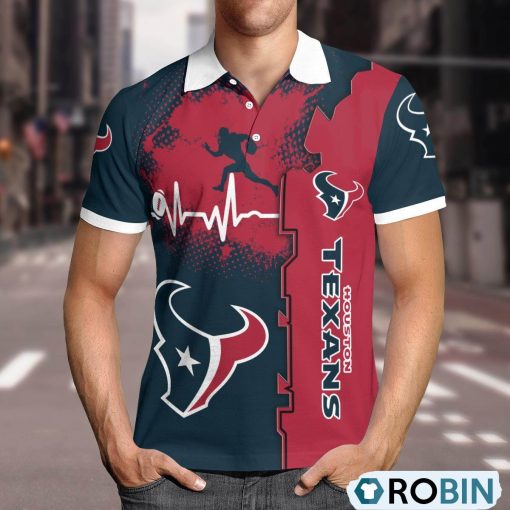 Houston Texans Heartbeat Polo Shirt, Texans Gear