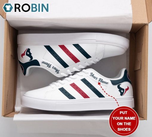 Houston Texans New Design Football Custom Name Stan Smith Sneakers