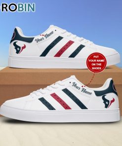 Houston Texans New Design Football Custom Name Stan Smith Sneakers Houston Texans New Design Football Custom Name Stan Smith Sneakers