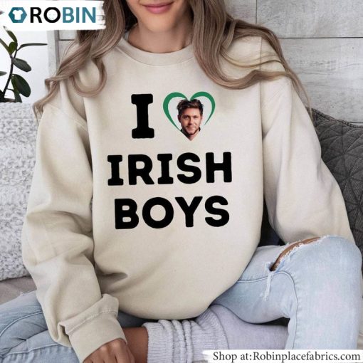 I Love Irish Boys Shirt, Slogan Short Sleeve Unisex T-Shirt, Hoodie, Sweatshirt