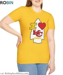 I Love Kc Chiefs T Shirt, Cute Kansas City Chiefs Valentines Day Shirt Hoodie