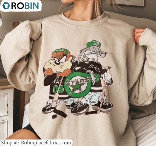 Ice Hockey Unisex Hoodie, Dallas Stars Shirt Long Sleeve