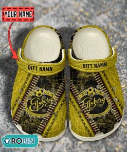IF Elfsborg Leather Zip Design Crocs Shoes