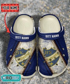 IFK Norrk�ping Leather Zip Design Crocs Shoes