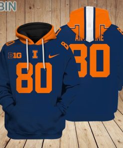 Illinois Fighting Illini football Logo Design Hoodie