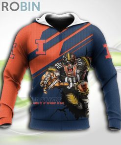 Illinois Fighting Illini NCAA Hoodie American Football