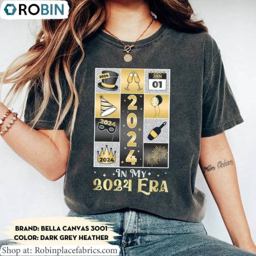 In My 2024 Era Shirt, Happy New Year In My 2024 Hoodie, Sweatshirt Unisex