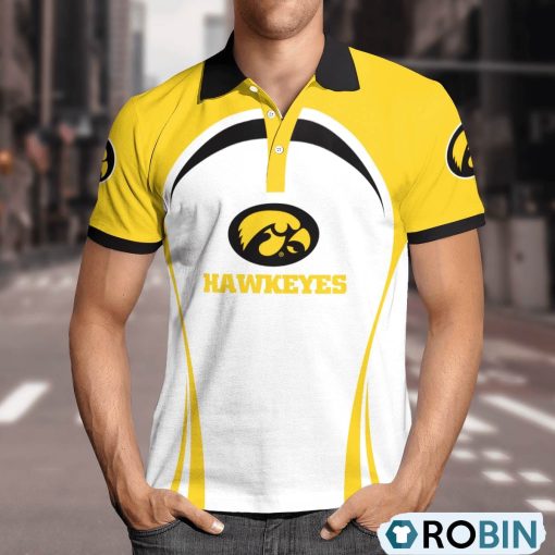 Iowa Hawkeyes Curve Casual Polo Shirt, Hawkeyes Team Gifts