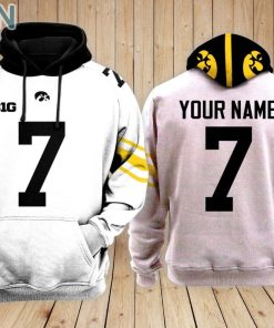 Iowa Hawkeyes football Hoodie Custom Name and Number