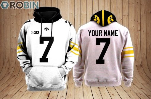 Iowa Hawkeyes football Hoodie Custom Name and Number