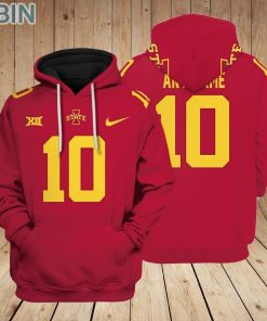 Iowa State Cyclones football Logo Design Hoodie Custom Name and Number