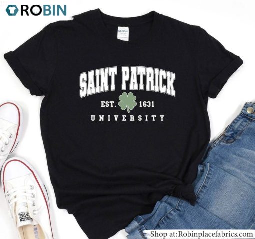 Irish University Shirt, Lucky St Patricks Day T Unisex Shirt