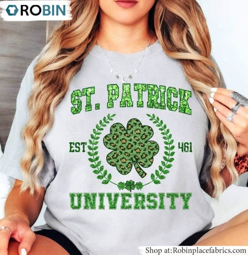 Irish University Shirt, Neutral Patrick University Long Sleeve Sweater