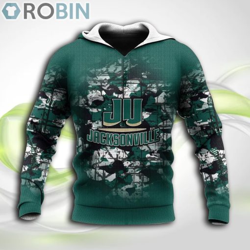 Jacksonville Dolphins NCAA Hoodie Camouflage Vintage