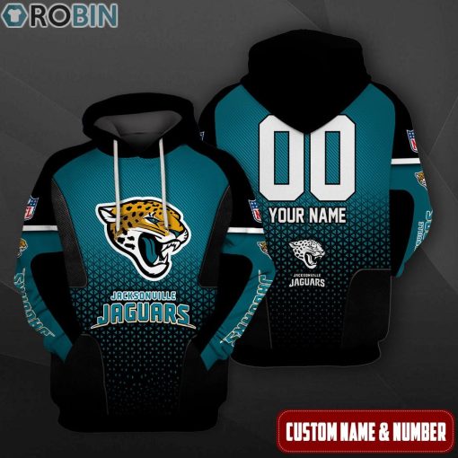 Jacksonville Jaguars Polygon Pattern Design 3D Hoodie