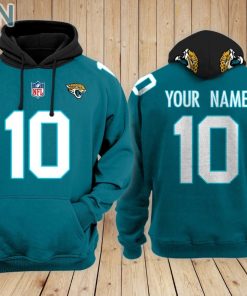Jacksonville Jaguars Teams Hoodie Custom Name and Number