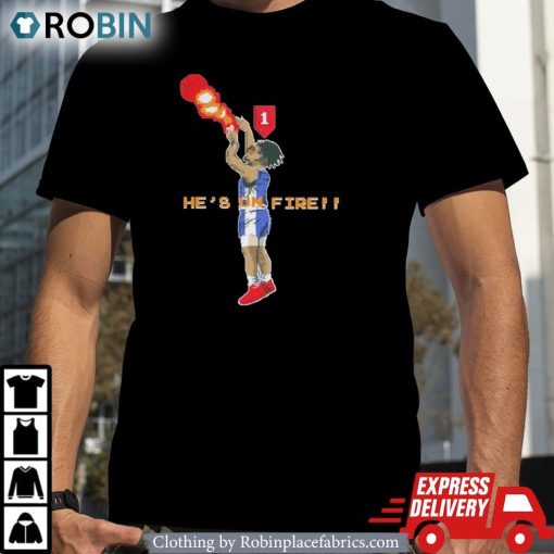 Joel Embiid He’s On Fire Game Shirt