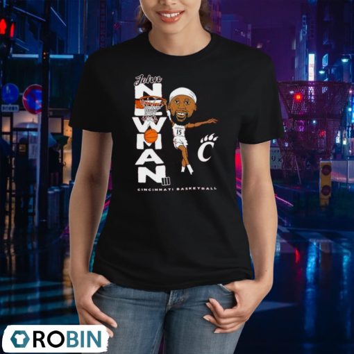 John Newman Cincinnati Basketball Shirt