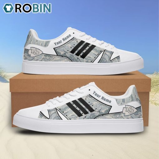 Kansas City Chiefs Camouflage Football Custom Name Stan Smith Sneakers