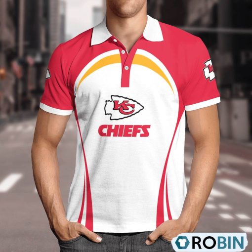 Kansas City Chiefs Curve Casual Polo Shirt, Chiefs Merch