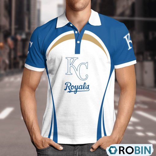 Kansas City Royals Curve Casual Polo Shirt, Kansas City Royals Fan Shirt