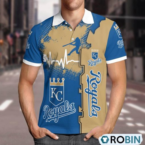 Kansas City Royals Heartbeat Polo Shirt, Kansas City Royals Team Gifts
