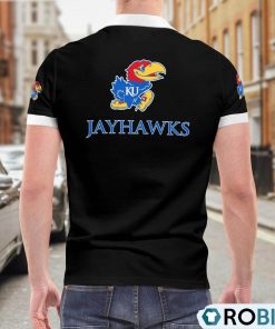 Kansas Jayhawks American Flag Polo Shirt, Kansas Jayhawks Clothing