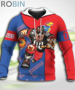 Kansas Jayhawks NCAA Hoodie Football Go On